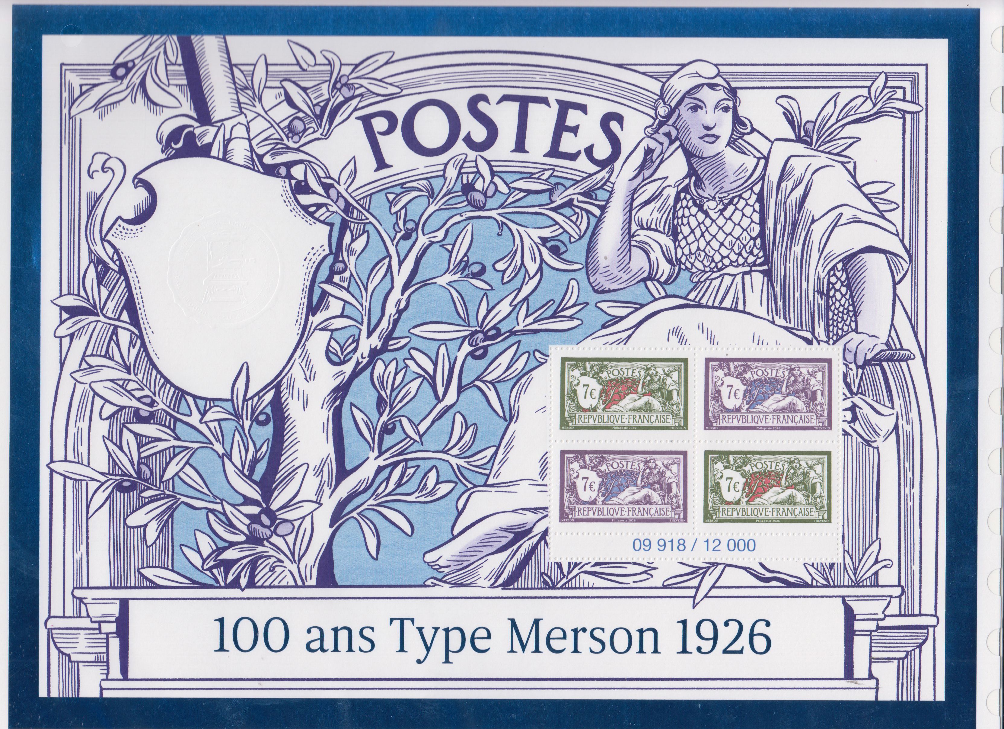 Block: 100 Jahre Typ Merson 1926, 2026