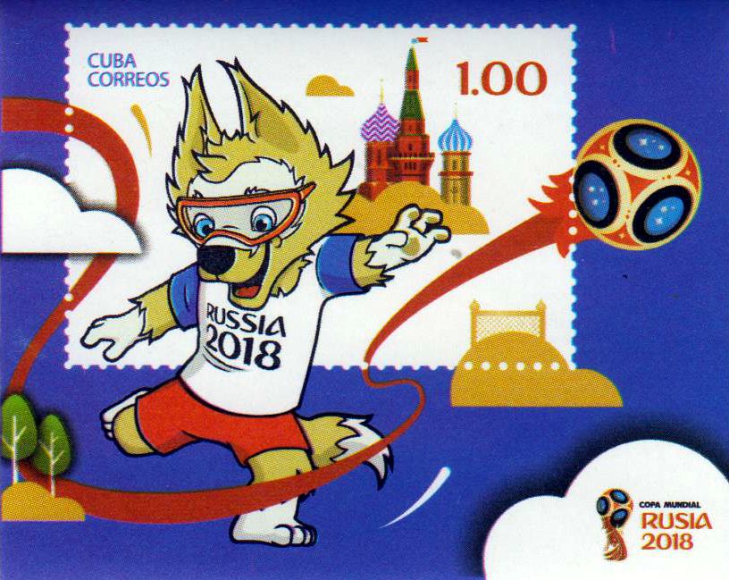 Block: Fussball WM 2018, Maskottchen