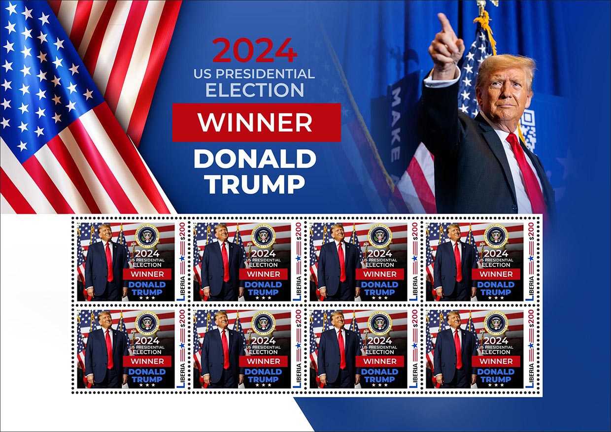 Zdr. Gewinner der US-Präsidentschafts- wahl 2024, Donald Trump II