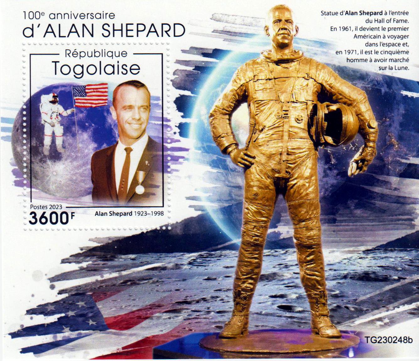 Block: 100. Geburtstag Alan Shepard 2023