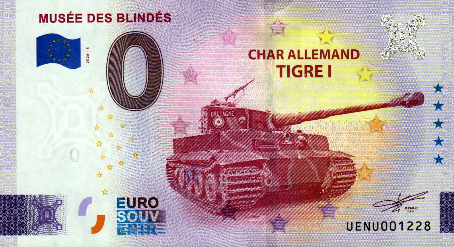 Musee des Blindes - Tigre I 2026-5, Silber