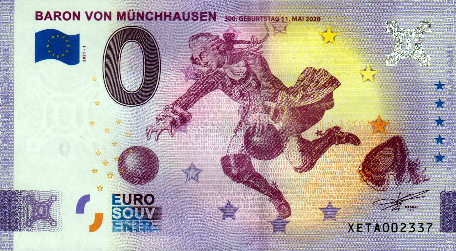 Baron von Münchhausen 2021-1, korrigierte Version "300. Geburtstag", Anniversary