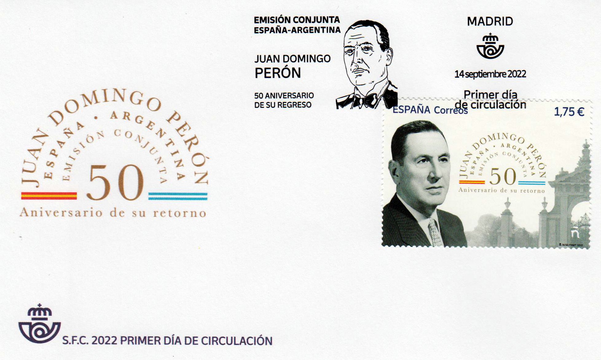 50 Jahre Rückkehr Präsident Peron, Argentinien GA