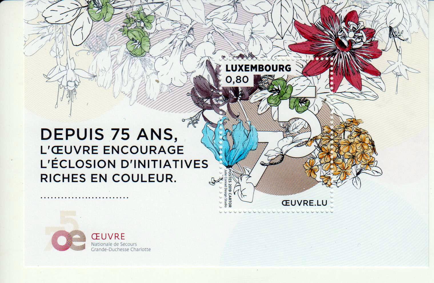 Block: 75 Jahre CEuvre Nationale