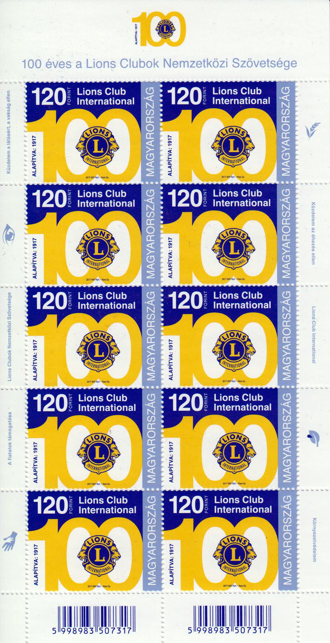 100 J. Lions Club, Emblem