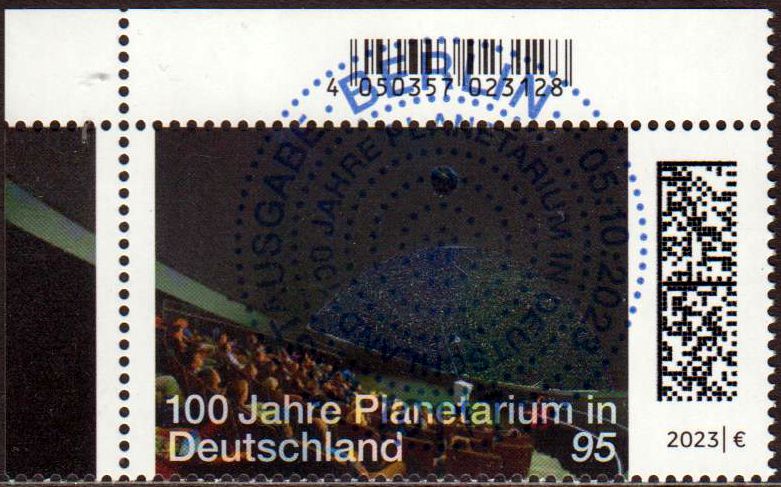 100 Jahre Planetarium 2023, gestempelt