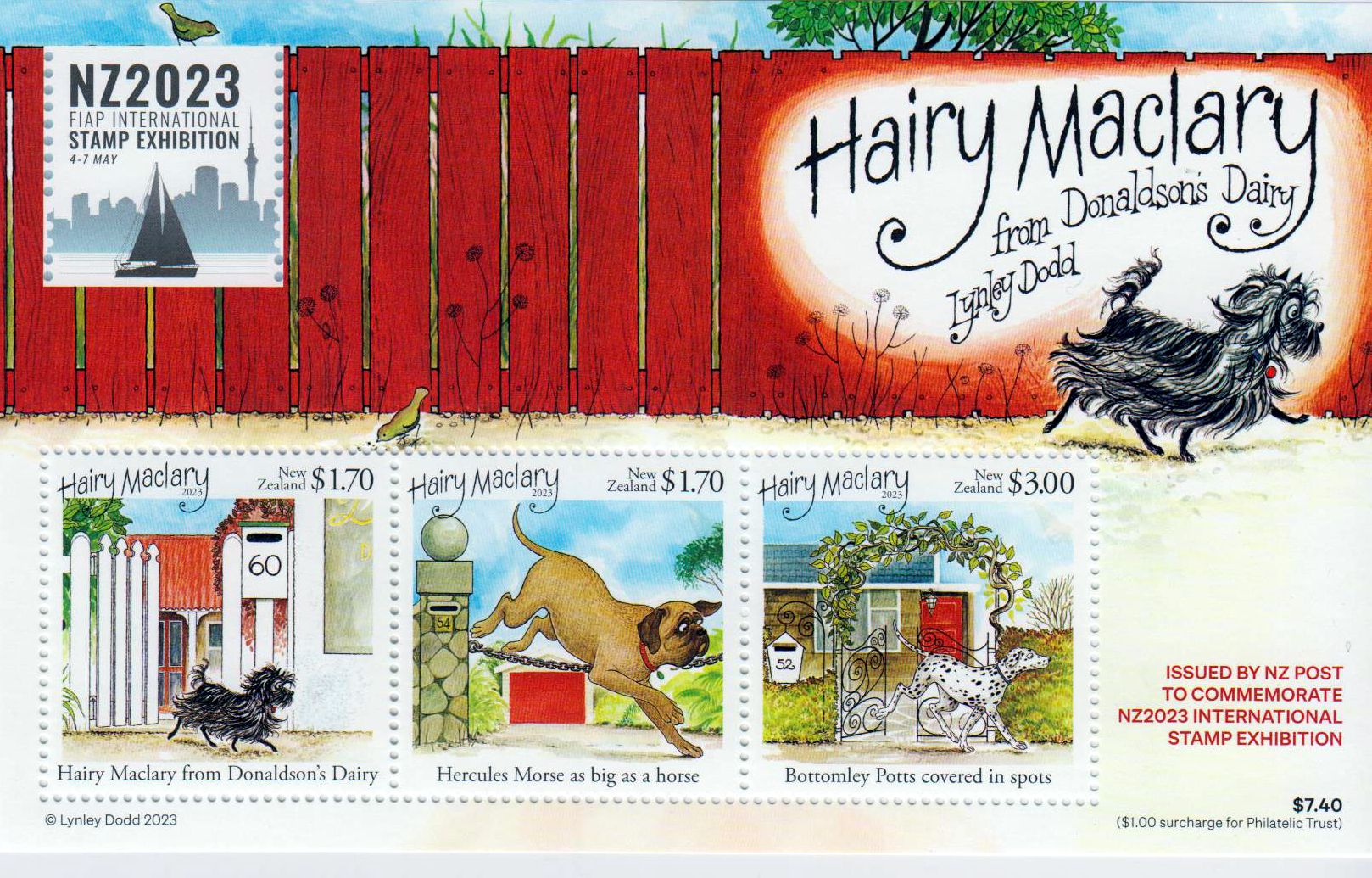 Block: Hairy Maclary 2023,  Aufdruck FIAP