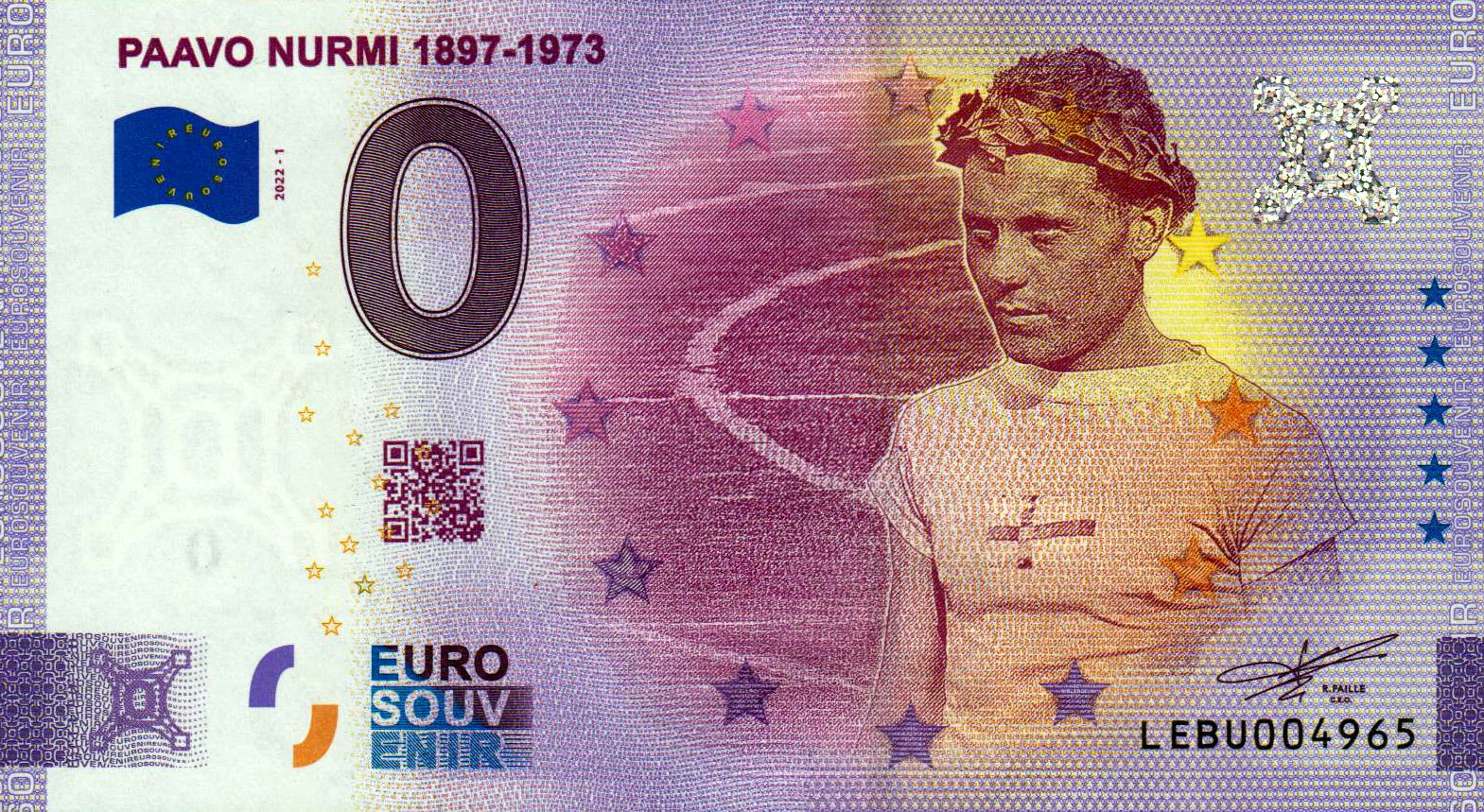 Paavo Nurmi 1897-1973 2022-1 Anniversary
