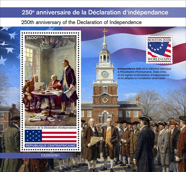 Block: 250 Jahre Unabhängigkeitserklärung USA 2025