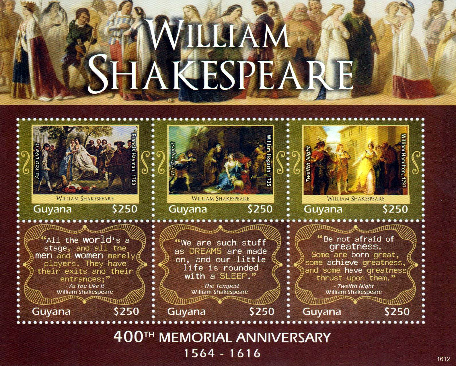 William Shakespeare, Gemälde
