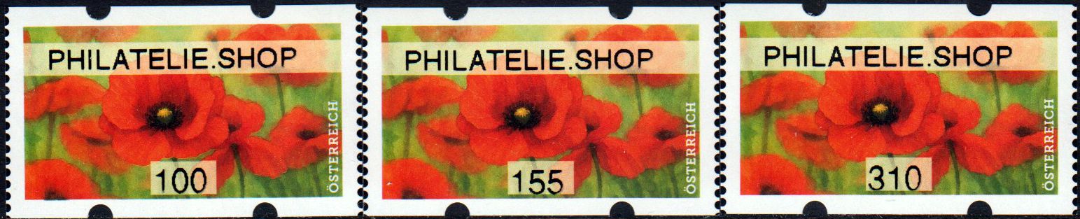 Sommer 2026, Klatschmohn, mit Aufdruck "Philatelie.Shop"