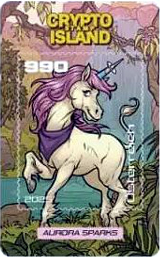 Block: Crypto Stamp Island, Aurora Sparks 2025, Farbe schwarz