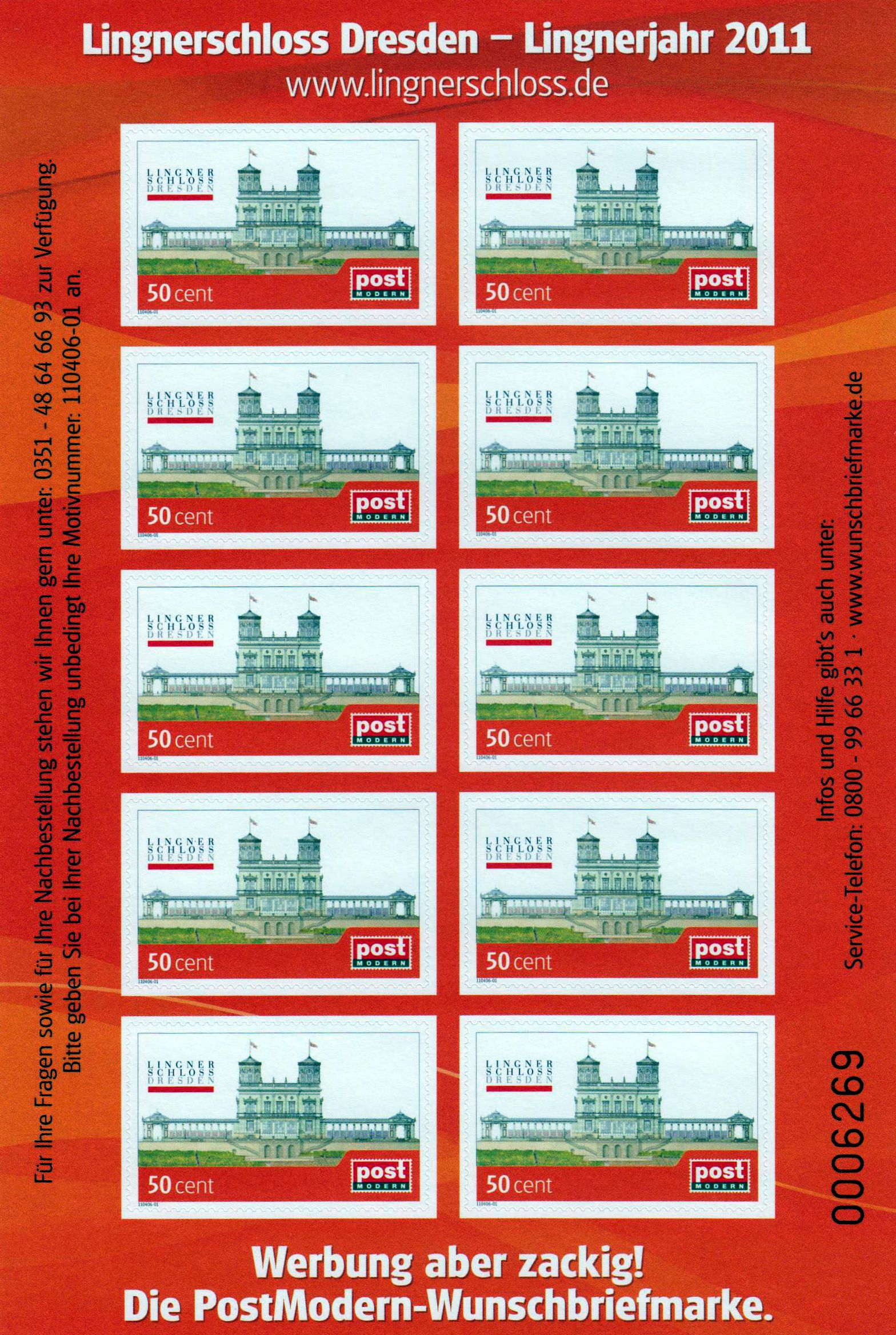 Lingnerschloss Dresden 2011, personalisiert