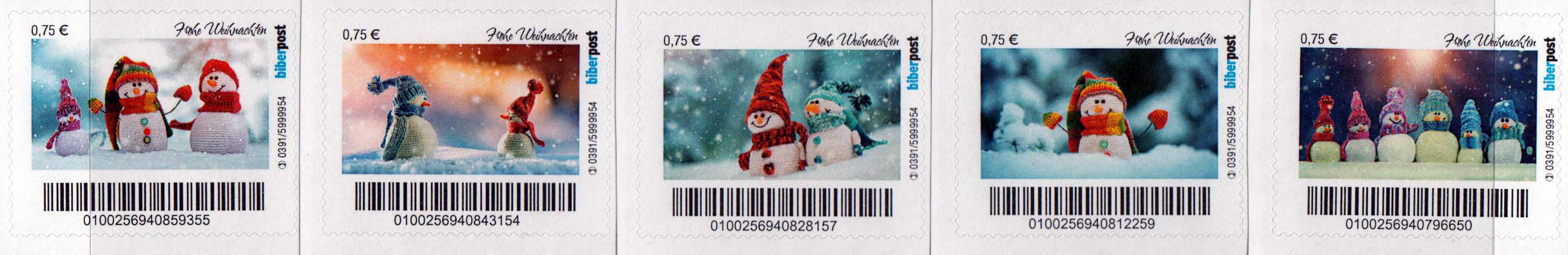 Oh du Fröhliche - Weihnachten 2022 aus Bogen, gestempelt