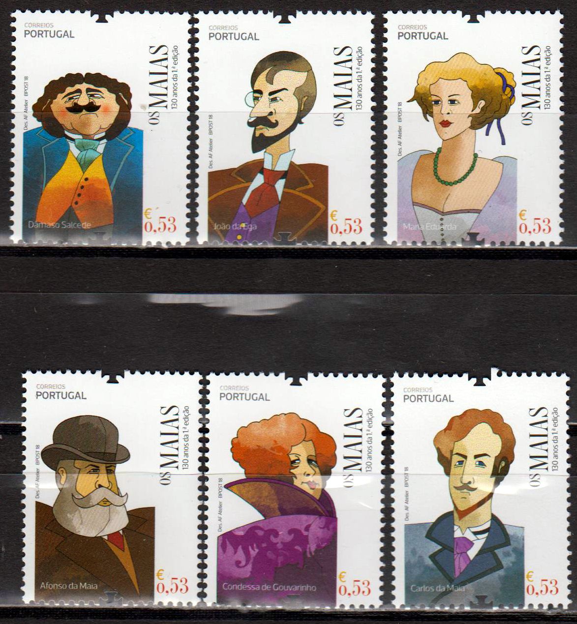 "Os Maias", Literatur, Romanfiguren