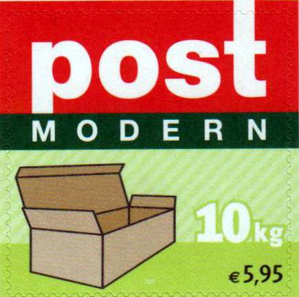 Paketmarke 10 kg 2009, neues Layout