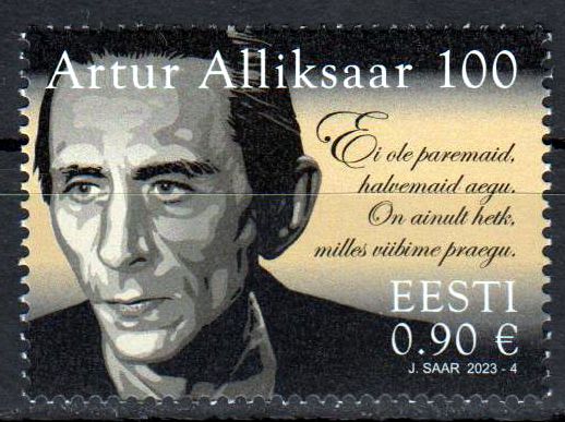100. Geburtstag Artur Alliksaar 2023, Lyriker