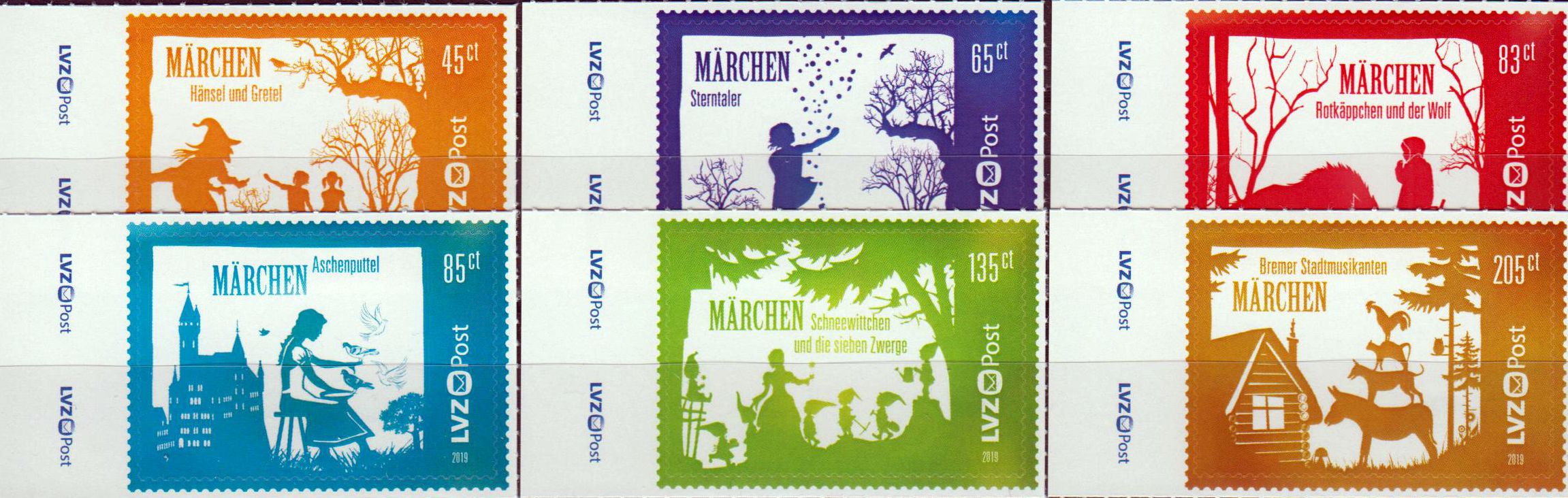 Weihnachten 2019, Märchen, gestempelt