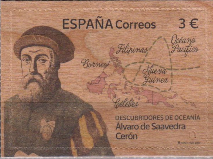 Entdeckung Ozeaniens, Alvaro de Saavedra Ceron, Holzmarke