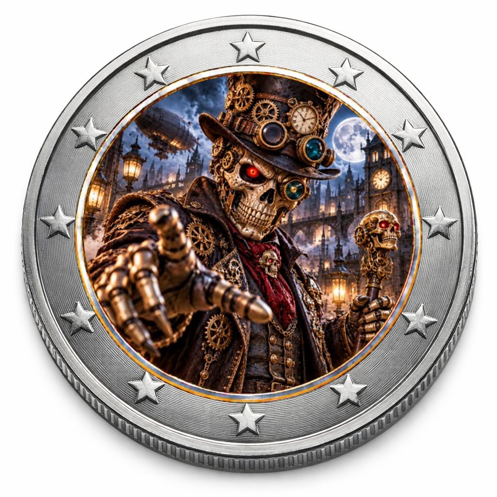 2 Euro Münze coloriert "Dark Legends II -  Steam Punk" 2026