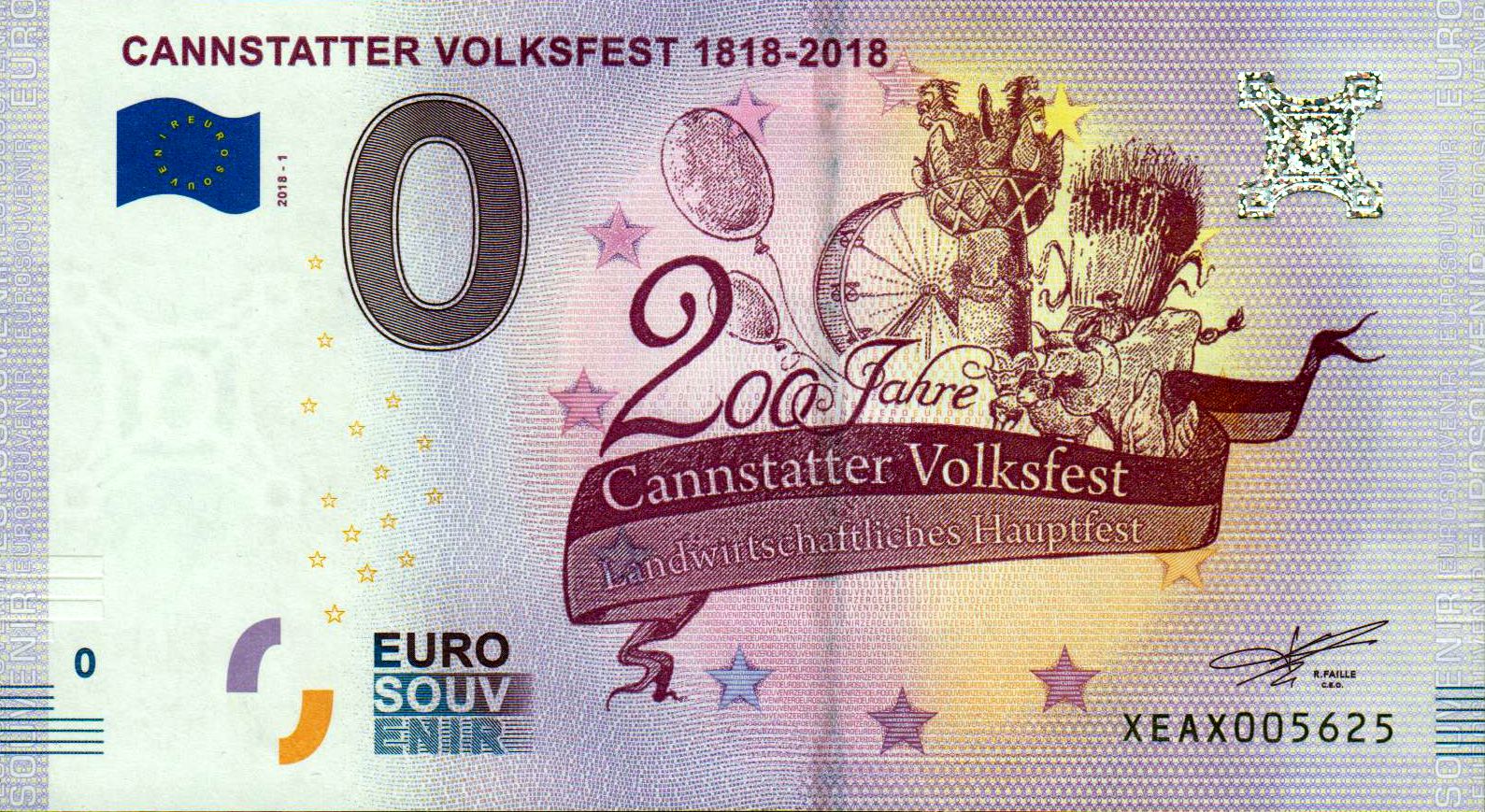 200 Jahre Cannstatter Volksfest 1818- 2018, 2018-1