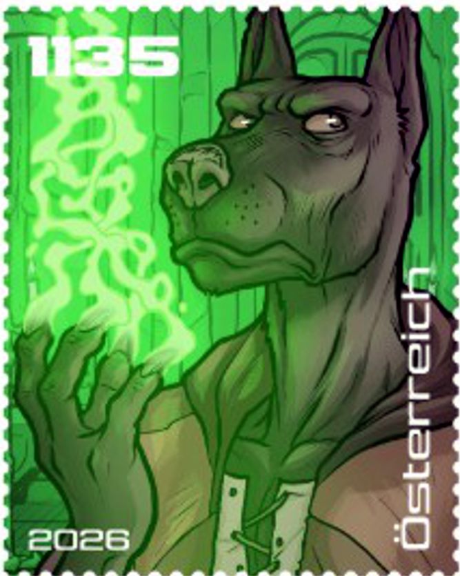 Block: Crypto Stamp Island, Lucian 2026, Farbe GRÜN