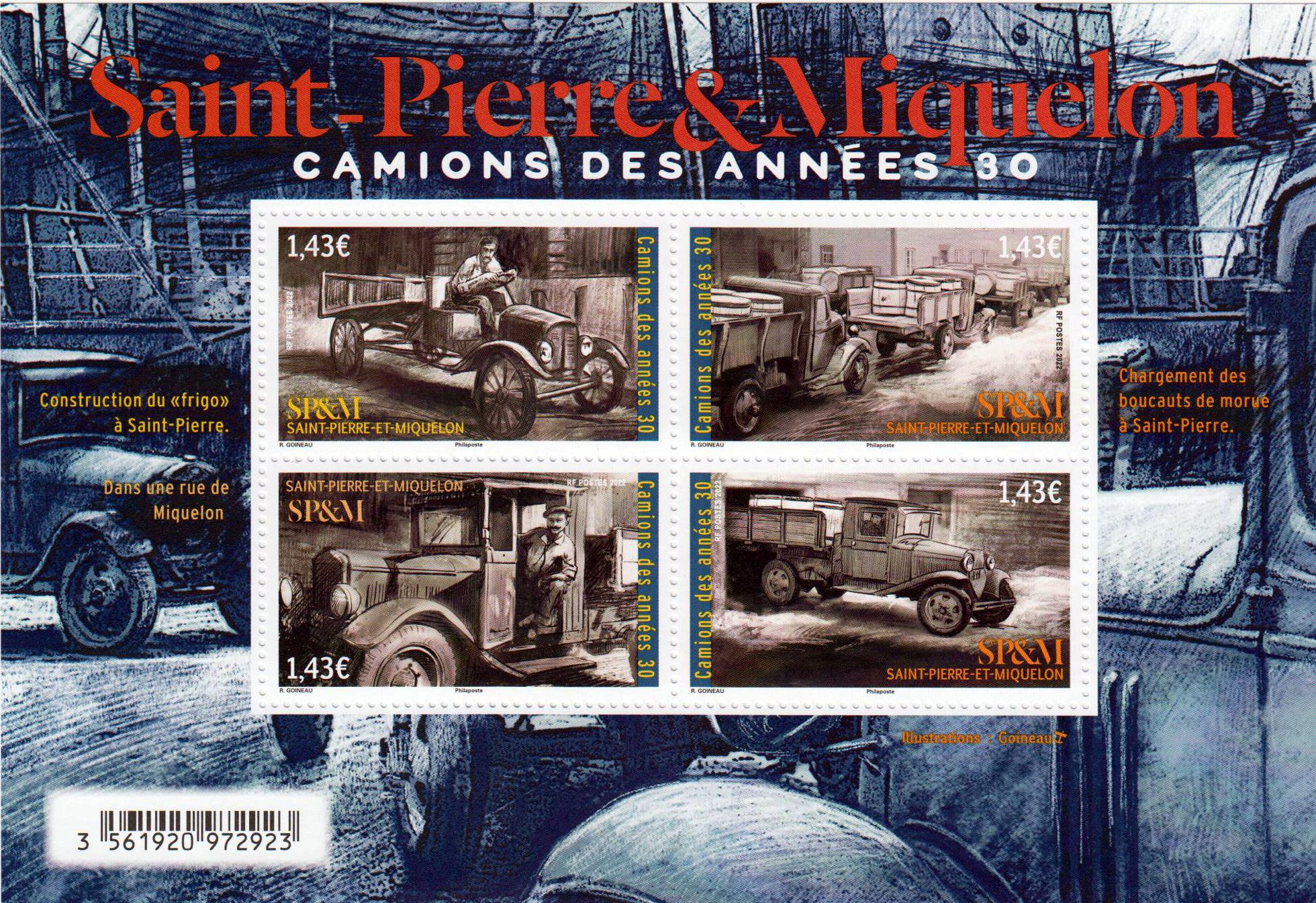 Block: Lastwagen aus den 1930er Jahren