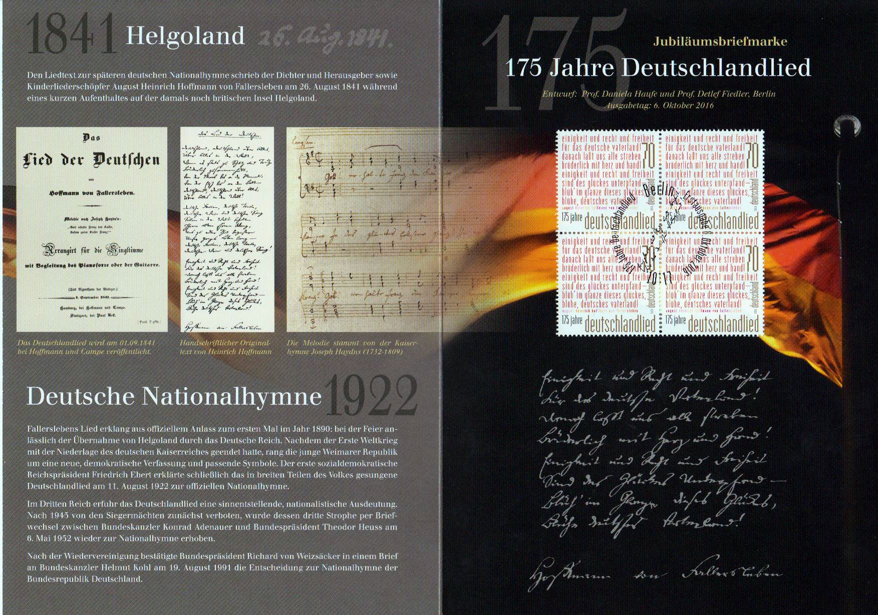 175 Jahre Deutschlandlied 2016
