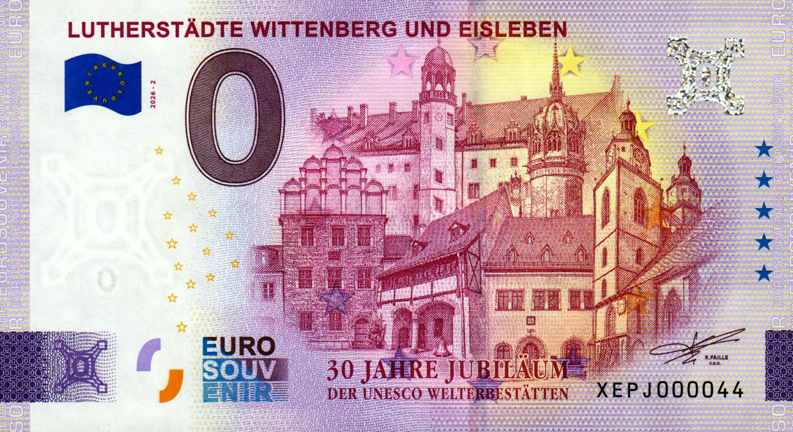 Lutherstädte Wittenberg und Eisleben, UNESCO Welterbe 2026-2 Silber