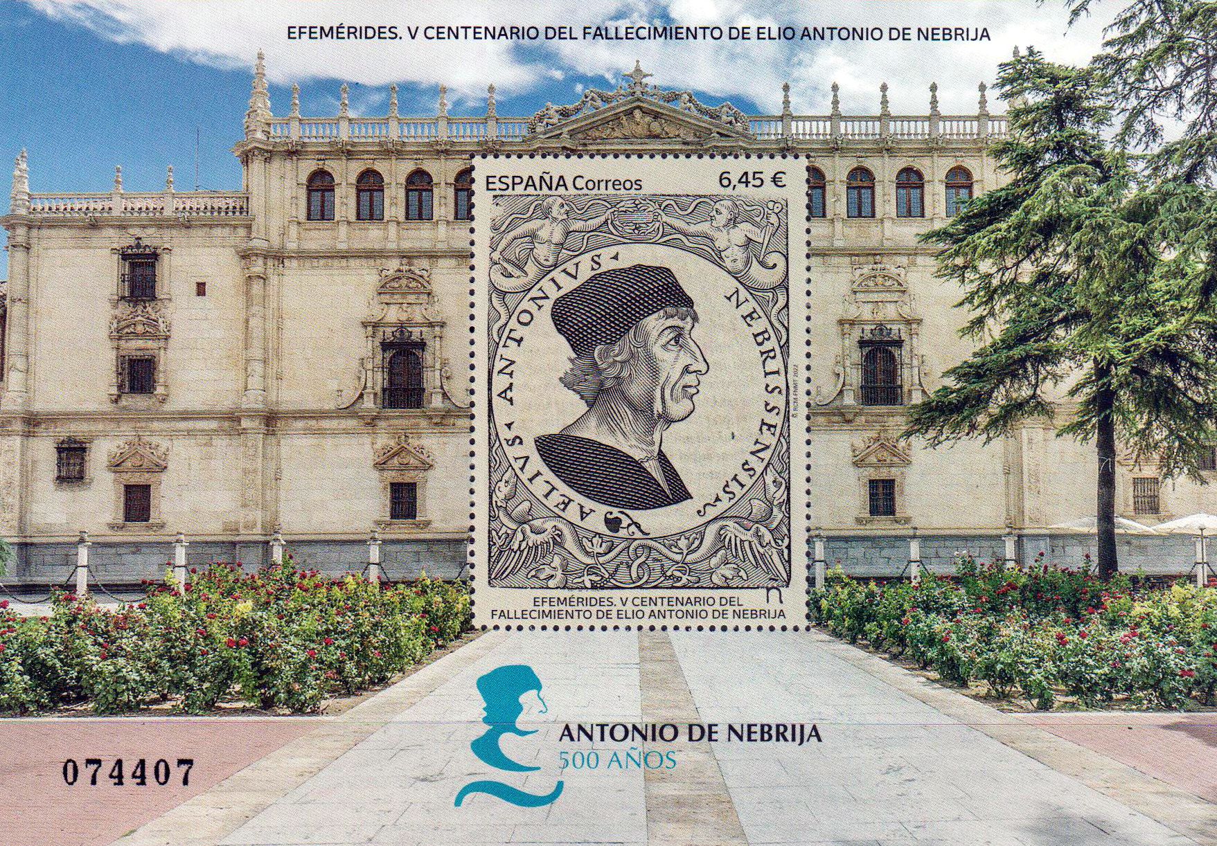 Block: 500. Todestag Antonio de Nebrija 2022