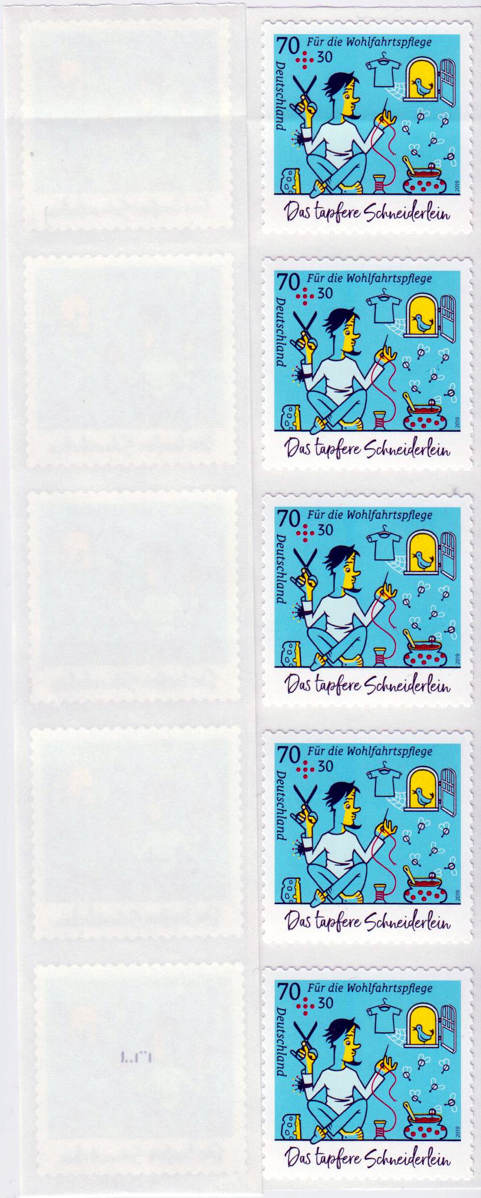 Wofa Schneiderlein sk 2019  5er Streifen Rollenende