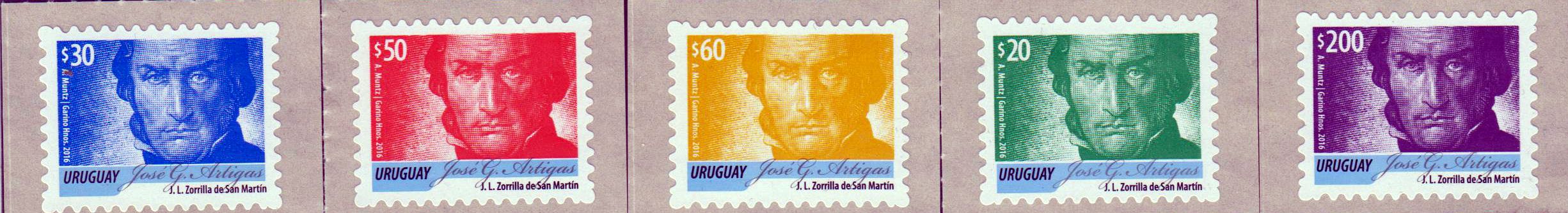 Dauer: Artigas 2016 (20,30,50,60,200) (012)