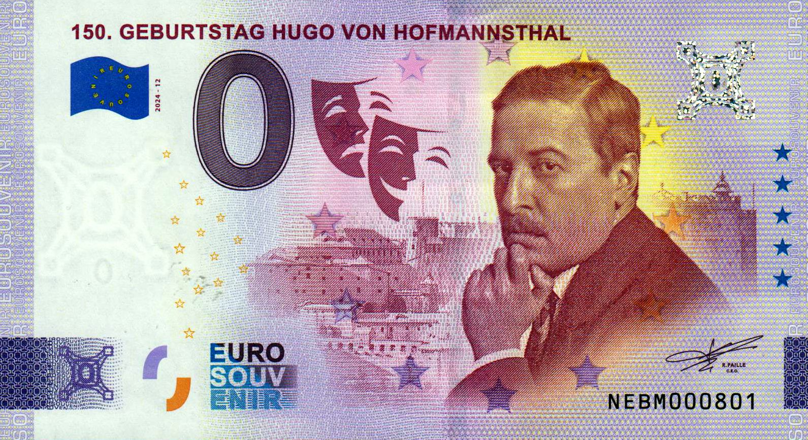 150. Geburtstag Hugo von Hofmannsthal, Nachdruck mit korrigierter Schreibweise, 2024-12