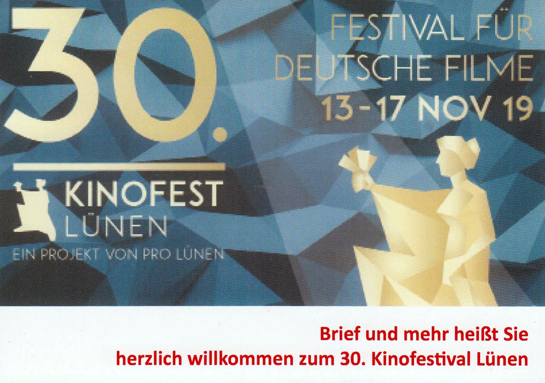 Block: Kinofest Lünen 2019, untergebracht in einer Klappkarte
