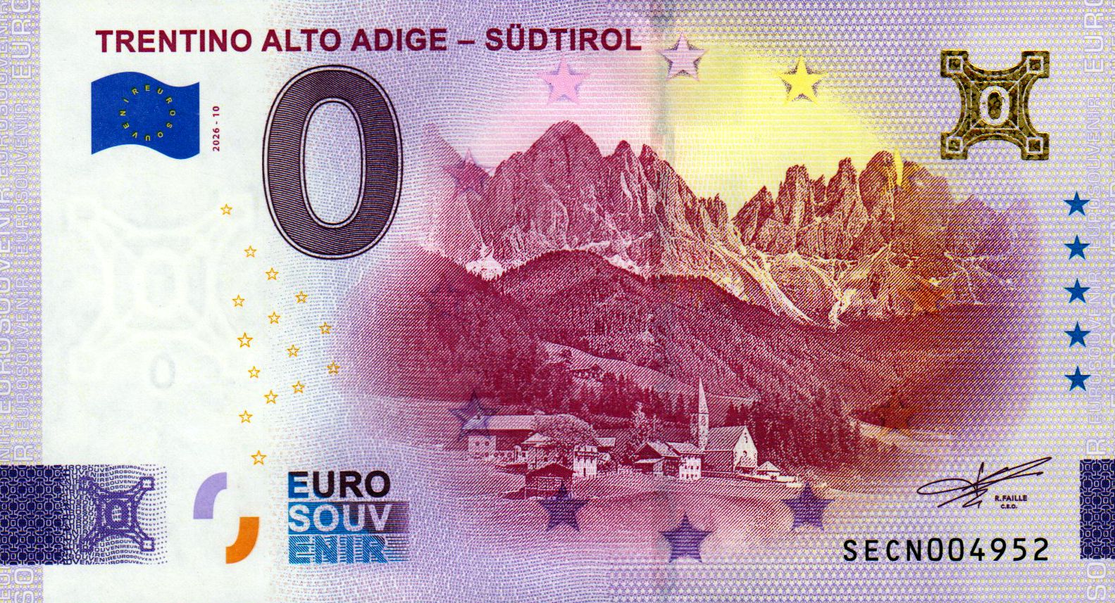 Trentino Alto Adige - Südtirol 2026-10 Gold