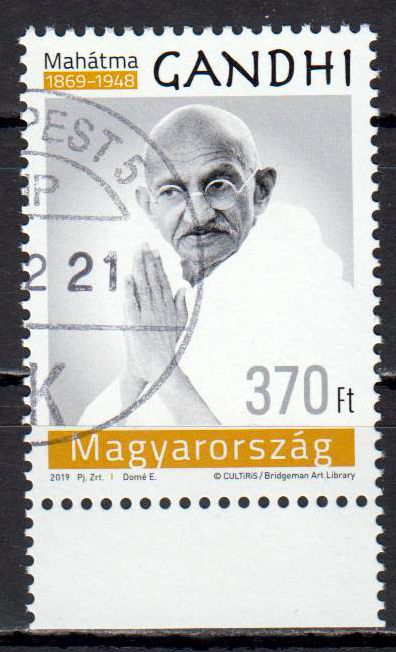 150. Geburtstag Mahatma Gandhi 2019, gestempelt
