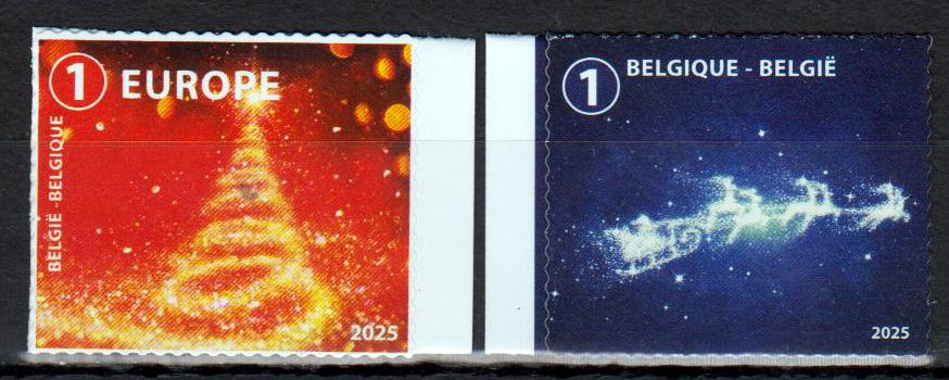 Weihnachten 2025, Rentierschlitten und  Weihnachtsbaum, sk, aus. MH