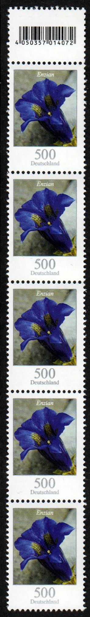 FM Enzian ND 2017 5er Streifen Rollenende EAN Code 014072