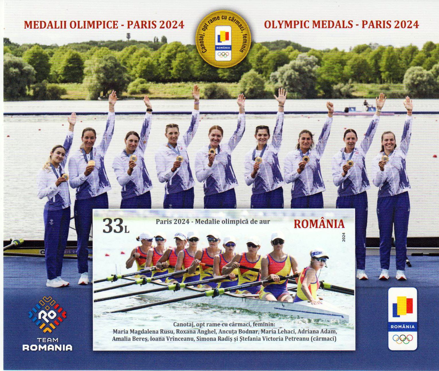 Block: Olympische Medaillen Paris 2024