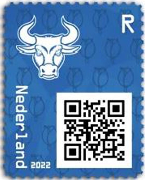 Block: Crypto Stamp, Der Bulle 2022, BLAU