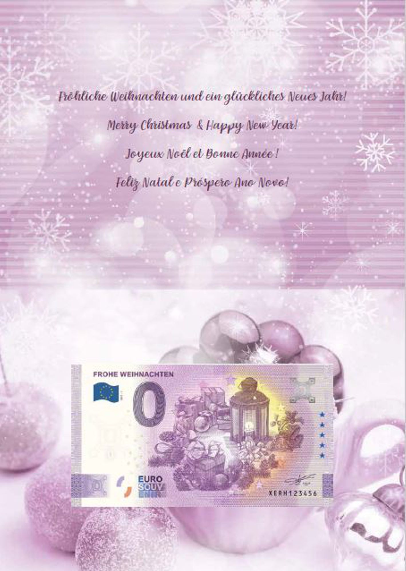 Folder "Frohe Weihnachten" mit deutschem Schein "Frohe Weihnachten" 2021-1 Classic