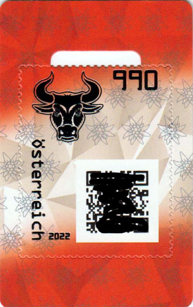 Block: Crypto Stamp, Der Bulle 2022, GRÜN