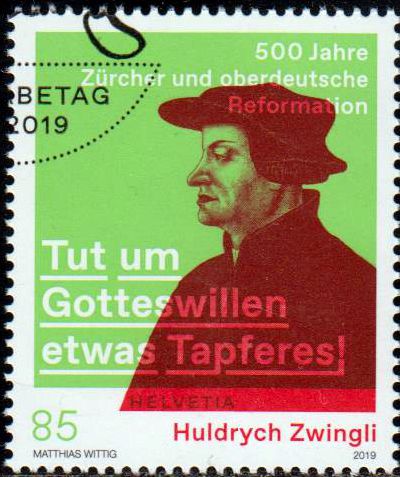 Huldrych Zwingli 2019, Deutschland, gestempelt, GA