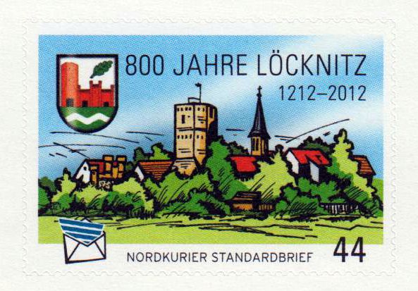 800 Jahre Löcknitz sk, gestempelt