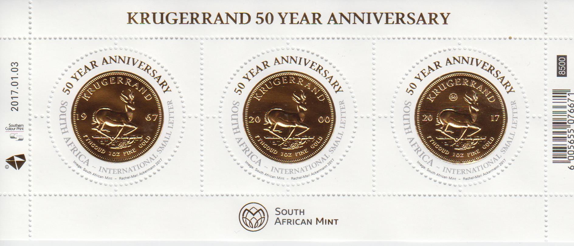 Block: Krügerrand 2017, Münzen