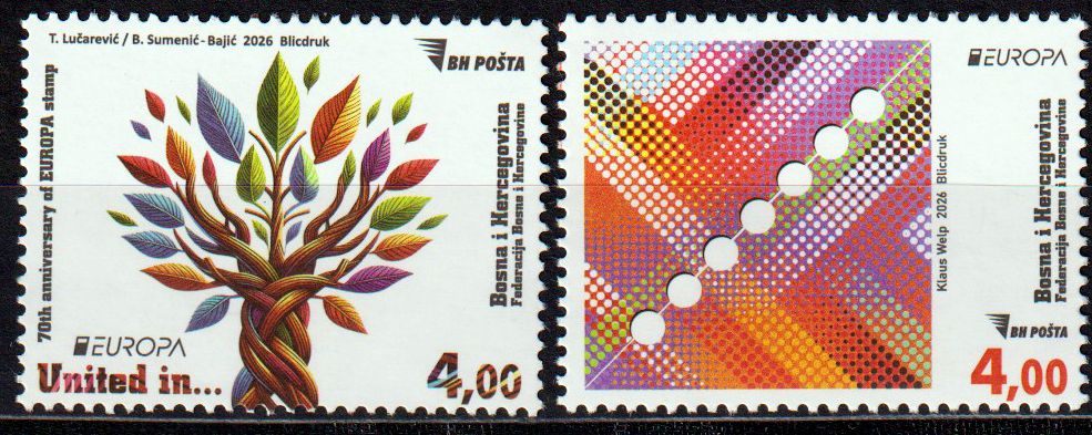 Europa 2026, 70 Jahre Europa Briefmarken