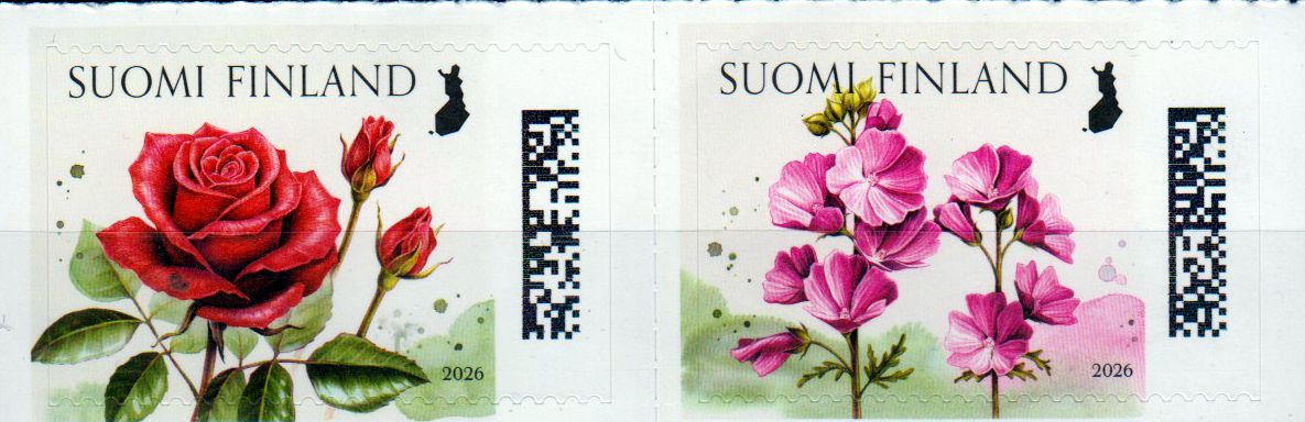 Blumige Grüße 2026, Rosen, Wilde Malve, sk, aus MH