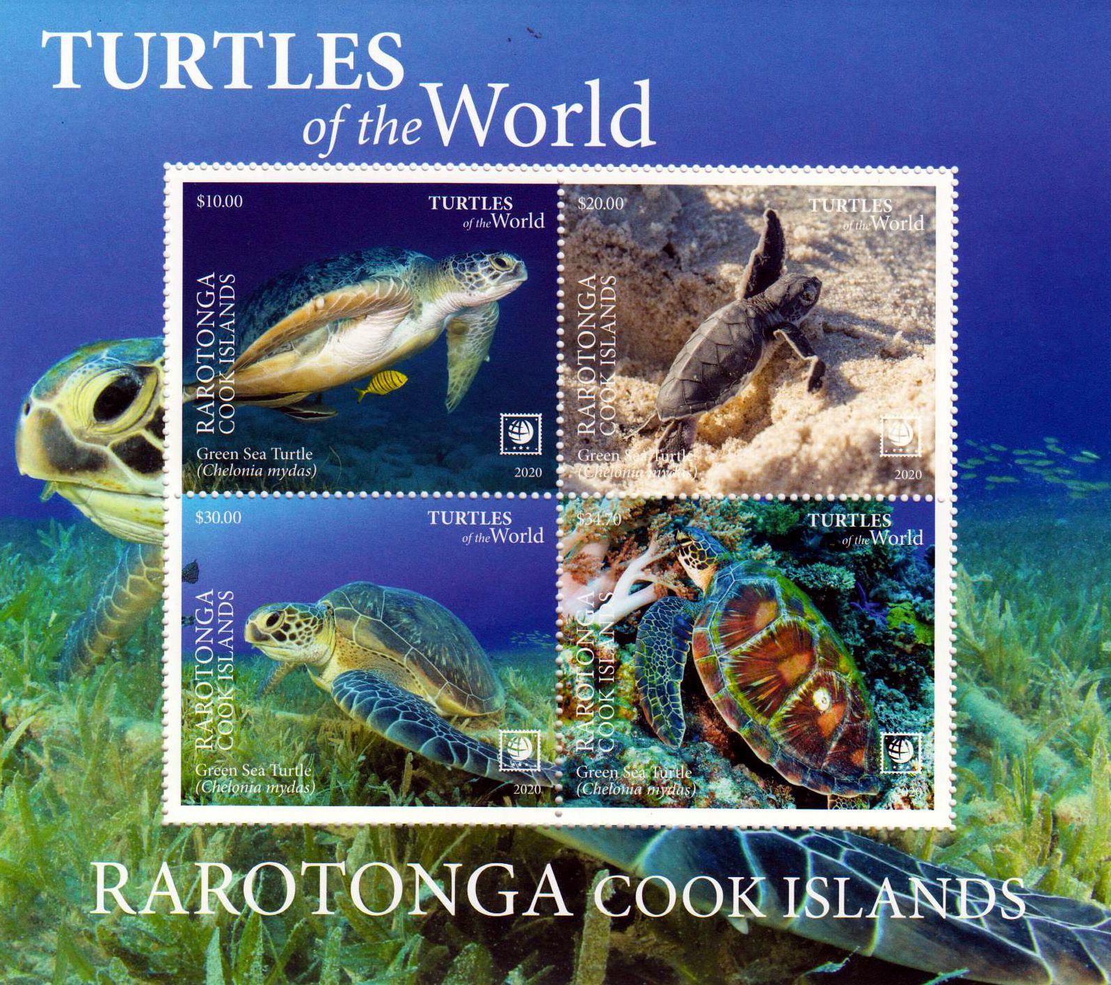 Block: Rarotonga Schildkröten II 2020