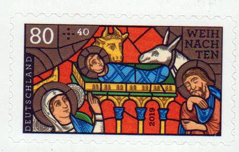 Weihnachten 2019, Kirchenfenster, sk