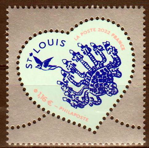 Herzen 2022, St. Louis, blau